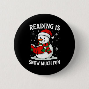 Badge Rond 5 Cm Livre de neige de neige de Noël drôle est autant d