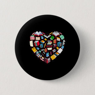 Badge Rond 5 Cm Livre Lover Librairie Enseignant Bookish Books Hea