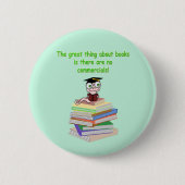 Badge Rond 5 Cm Livre Worm (Devant)