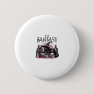 Badge Rond 5 Cm Livres de sorts de chats noirs Halloween rose Poti