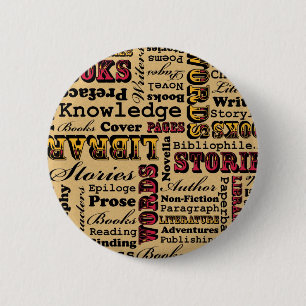 Badge Rond 5 Cm Livres Livres Livres Livres !