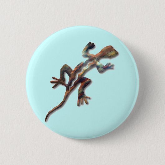 Badge Rond 5 Cm Lizard-cuivre (Devant)