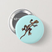 Badge Rond 5 Cm Lizard-cuivre (Devant & derrière)
