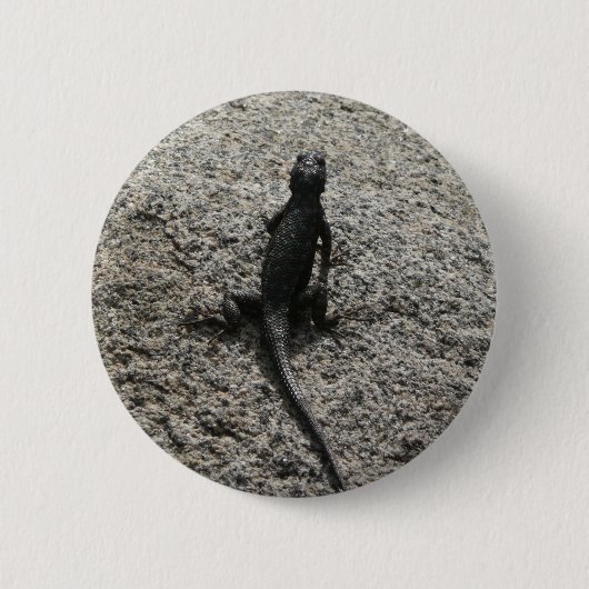 Badge Rond 5 Cm Lizard noir (Devant)