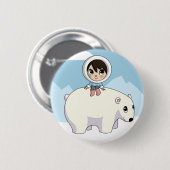 Badge Rond 5 Cm Lizzy et givrage (Devant & derrière)