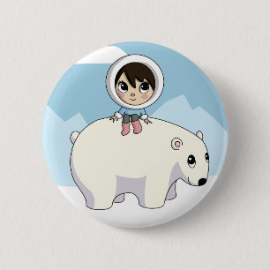 Badge Rond 5 Cm Lizzy et givrage