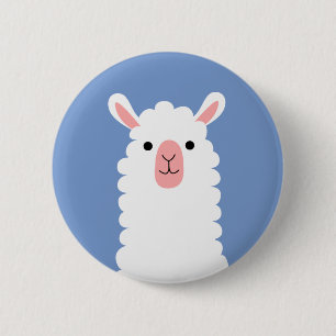 Badge Rond 5 Cm Llama