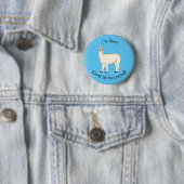 Badge Rond 5 Cm Llama (En situation)