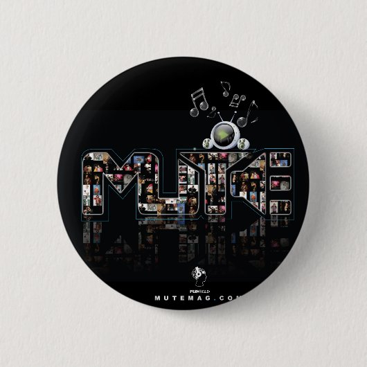 Badge Rond 5 Cm LLC muet de médias (Devant)