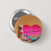 Badge Rond 5 Cm Lleno de alegría (Devant & derrière)