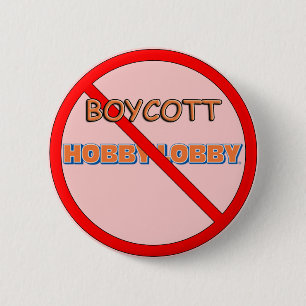 Badge Rond 5 Cm Lobby de passe-temps de boycott