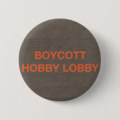 Badge Rond 5 Cm Lobby de passe-temps de boycott (Devant)