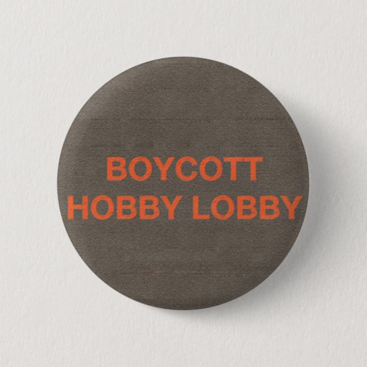 Badge Rond 5 Cm Lobby de passe-temps de boycott (Devant)