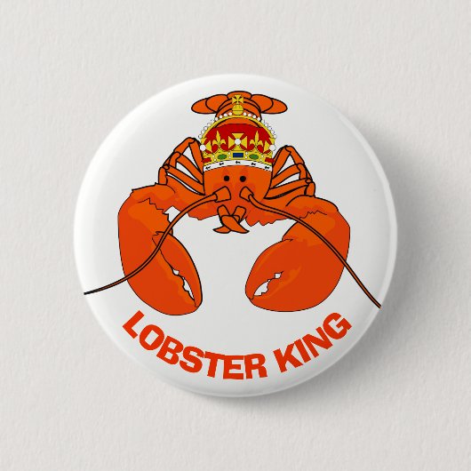 Badge Rond 5 Cm Lobster King (Devant)