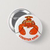 Badge Rond 5 Cm Lobster King (Devant & derrière)