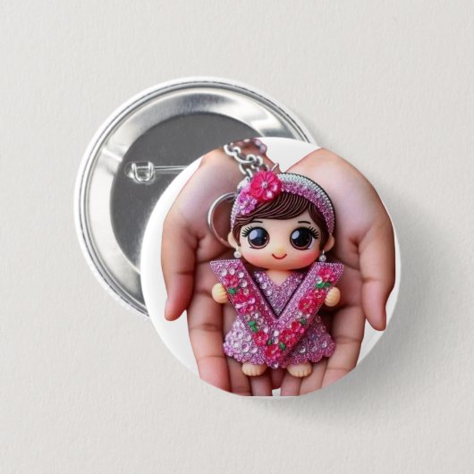 Badge Rond 5 Cm Localiser (Devant & derrière)