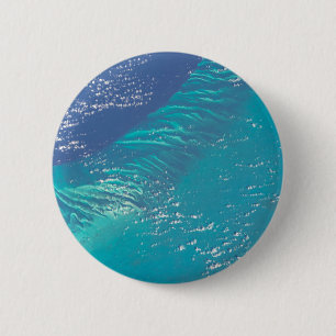 Badge Rond 5 Cm L'Océan Atlantique Au Bord Des Bahamas