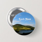 Badge Rond 5 Cm Loch Ness en Ecosse (Devant & derrière)