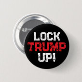 Badge Rond 5 Cm Lock Trump Up Political (Devant & derrière)