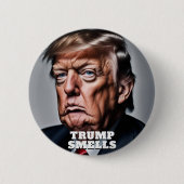 Badge Rond 5 Cm L'odeur drôle de Trump (Devant)