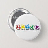 Badge Rond 5 Cm Logan (Devant & derrière)