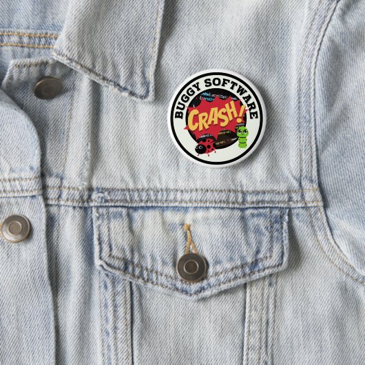 Badge Rond 5 Cm Logiciel Buggy (En situation)