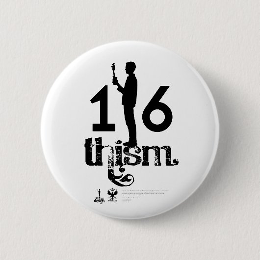Badge Rond 5 Cm Logo_1/6thism_01 (Devant)
