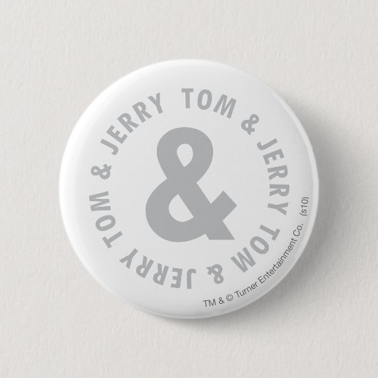 Badge Rond 5 Cm Logo 2 Tom et Jerry Round (Devant)