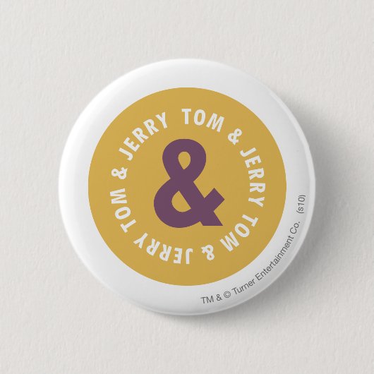Badge Rond 5 Cm Logo 3 Tom et Jerry Round (Devant)