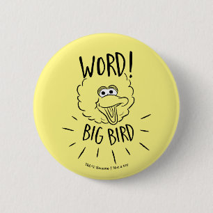 Badge Rond 5 Cm Logo Big Bird Skate - Mot ! Big Bird