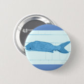 Badge Rond 5 Cm logo bleu (Devant & derrière)