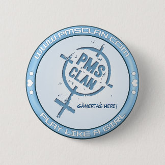 Badge Rond 5 Cm Logo bleu 2 de bouton de PMS