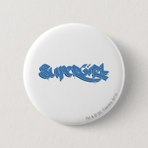 Badge Rond 5 Cm Logo bleu de Supergirl