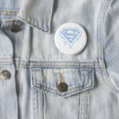 Badge Rond 5 Cm Logo bleu de Supergirl (En situation)