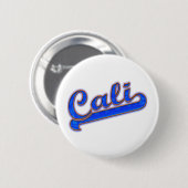 Badge Rond 5 Cm Logo Cali Vague Bleue (Devant & derrière)