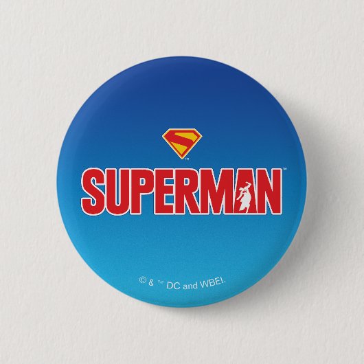 Badge Rond 5 Cm Logo classique Superman Bold (Devant)