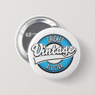 Badge Rond 5 Cm Logo Cricket Vintage all star