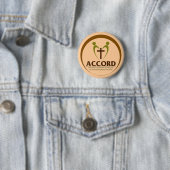Badge Rond 5 Cm Logo d'Accord (En situation)