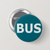 Badge Rond 5 Cm Logo d'AUTOBUS - Blau (Devant & derrière)