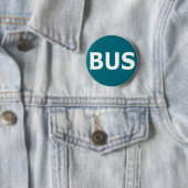 Badge Rond 5 Cm Logo d'AUTOBUS - Blau (En situation)