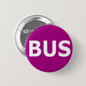 Badge Rond 5 Cm Logo d'AUTOBUS - violette (Devant & derrière)