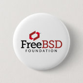 Badge Rond 5 Cm Logo de base de FreeBSD (Devant)