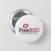 Badge Rond 5 Cm Logo de base de FreeBSD (Devant & derrière)