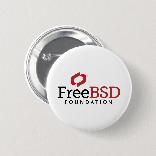 Badge Rond 5 Cm Logo de base de FreeBSD (Devant & derrière)