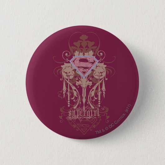 Badge Rond 5 Cm Logo de bijoux Supergirl (Devant)
