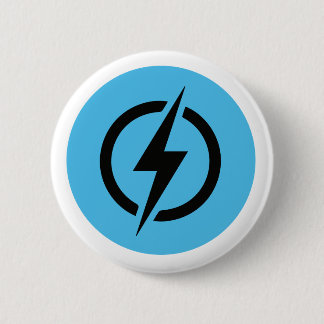 Badge Rond 5 Cm Logo de bleu de boulon
