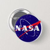 Badge Rond 5 Cm Logo de boulette de viande de la NASA (Devant & derrière)