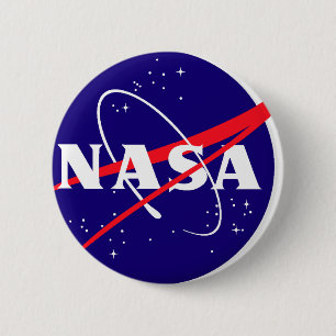 Badge Rond 5 Cm Logo de boulette de viande de la NASA