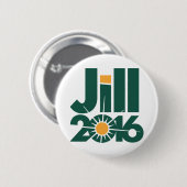 Badge Rond 5 Cm Logo de campagne de Jill Stein (Devant & derrière)