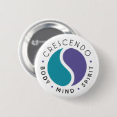 Badge Rond 5 Cm Logo de crescendo (Devant & derrière)